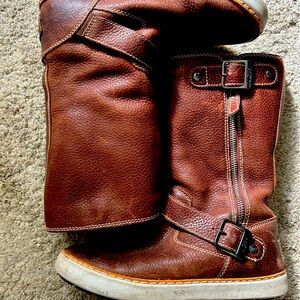 Ugg Shearling Leather Brown Boot